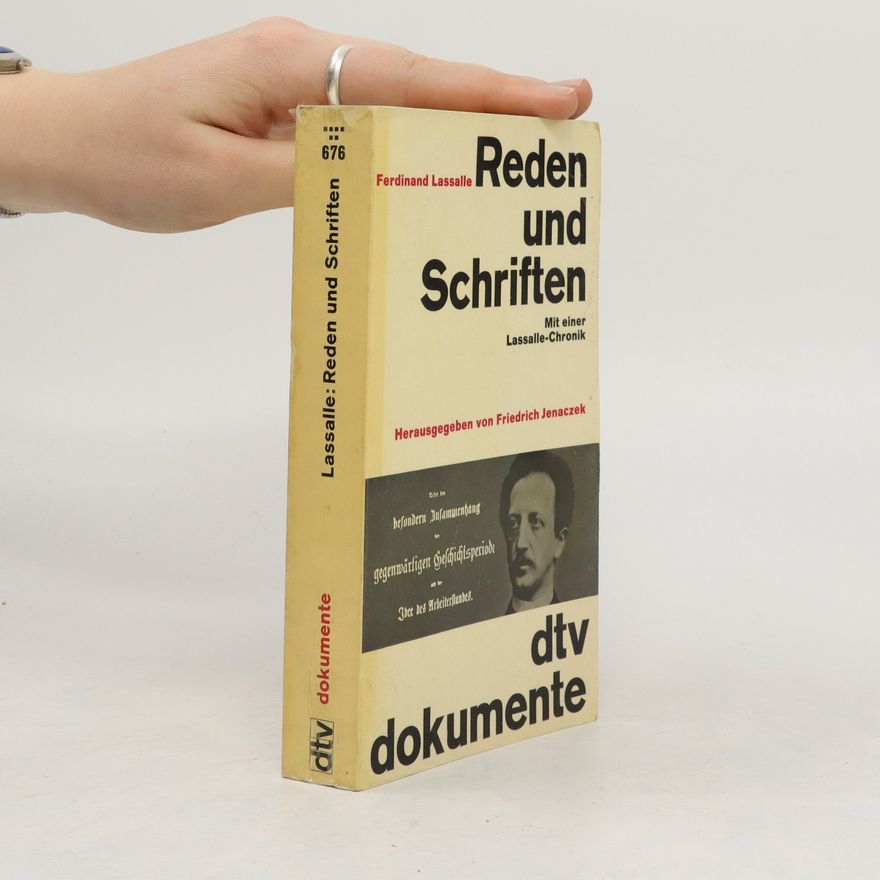 Ferdinand Lassalle Reden und Schriften
