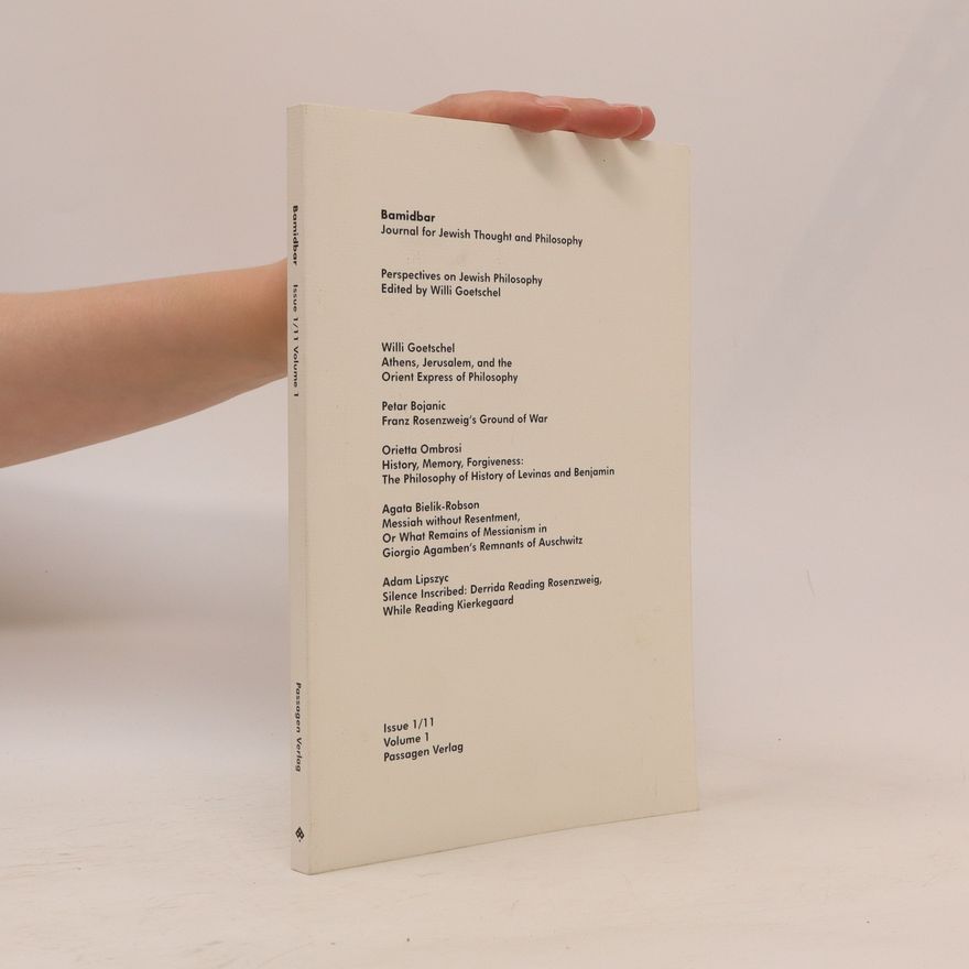 AA.VV. Bamidbar. Journal for Jewish Thought and Philosophy