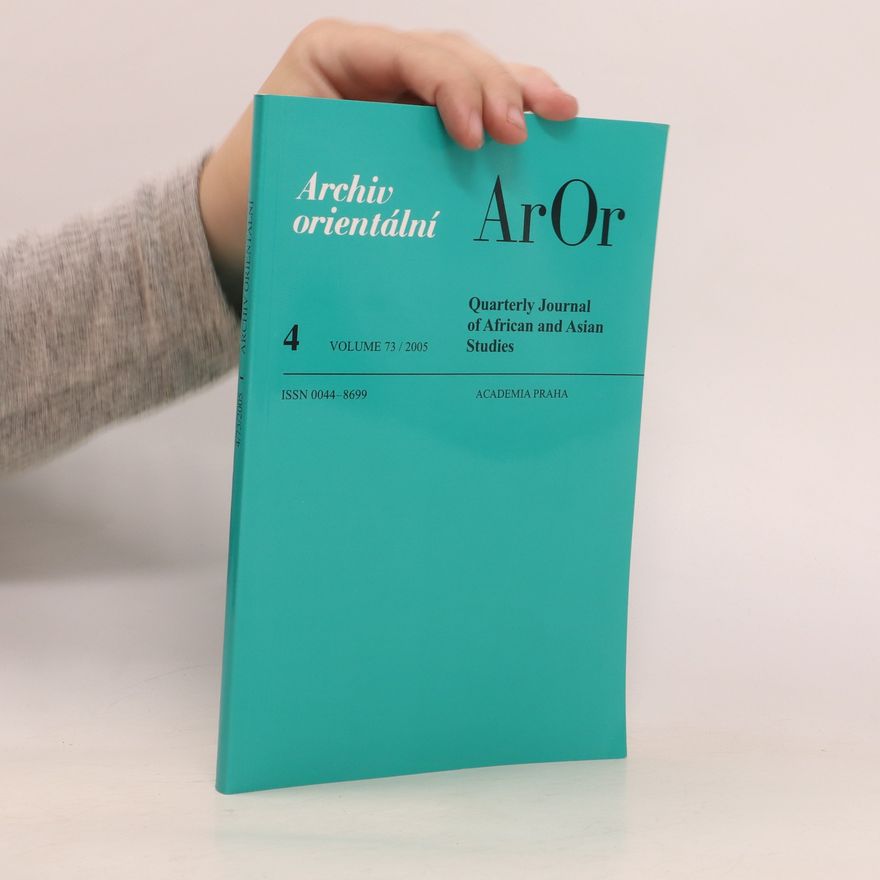 Autorenkollektiv Archiv orientální Volume 73