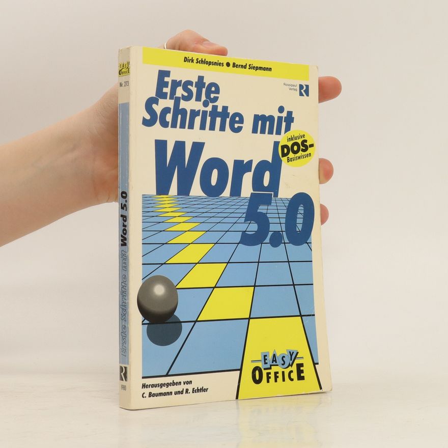Dirk Schlopsnies Erste Schritte mit Word 5.0