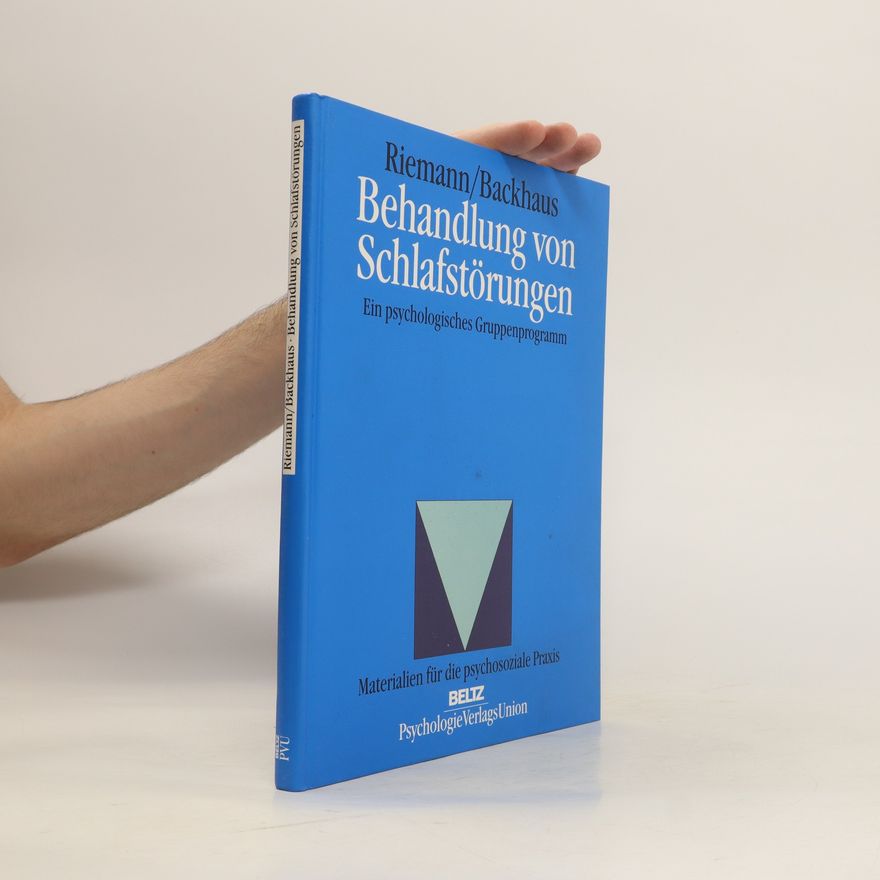 Dieter Riemann Behandlung von Schlafstörungen