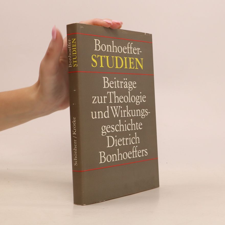 Albrecht Schönherr Bonhoeffer-Studien