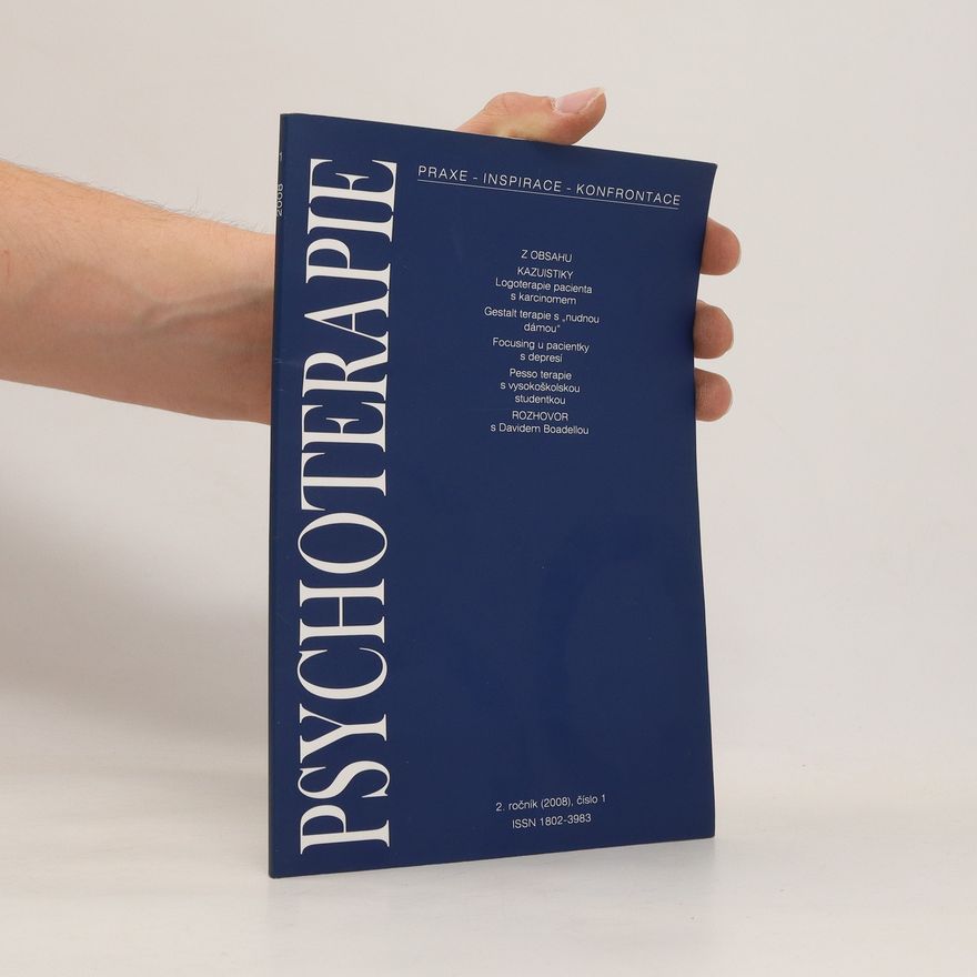 Various authors Psychoterapie 2. Ročník, číslo 1