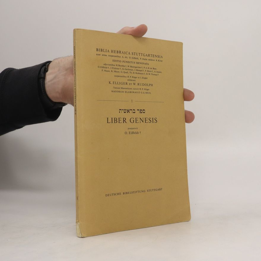 Autorenkollektiv ספר בראשית (Genesis). Biblia HebraicaStuttgartensia