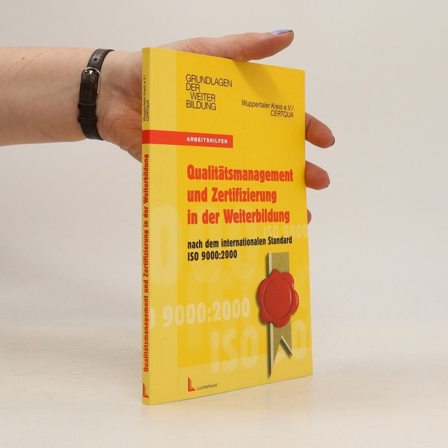 Klaus Dörr Qualitätsmanagement und Zertifizierung in der Weiterbildung