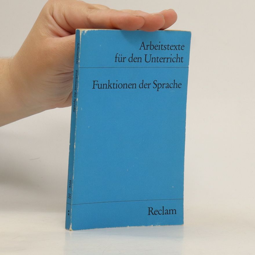 Otto Schober Funktionen der Sprache