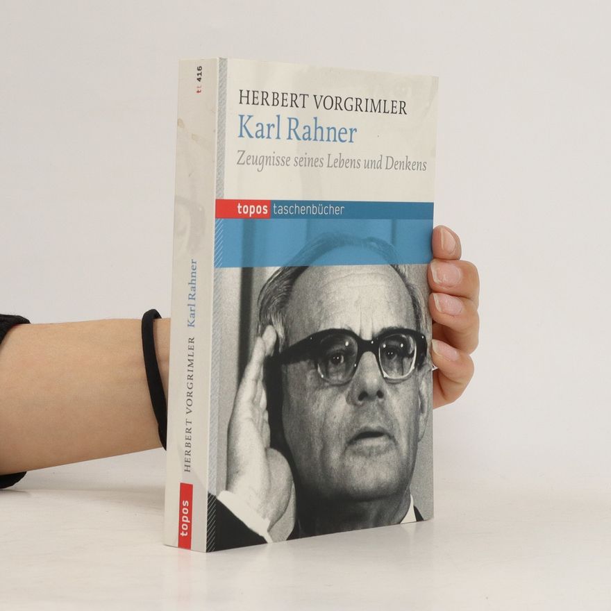 Herbert Vorgrimler Karl Rahner
