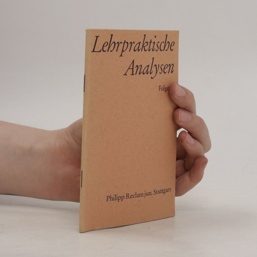 Walter Schafarschik Reclam Lesestoffe : Lehrpraktische Analysen. Folge 28