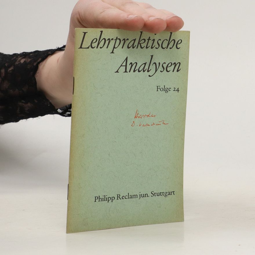 Autorenkollektiv Lehrpraktische Analysen Folge 24