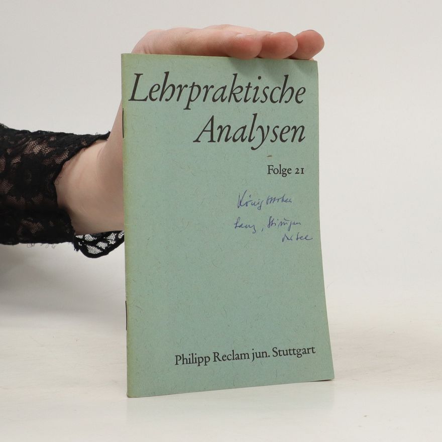 Wolf-Dieter Schmidt Lehrpraktische Analysen. Folge 21