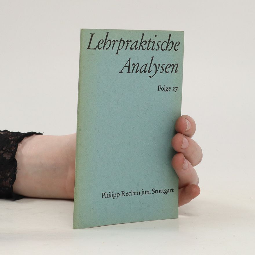 Autorenkollektiv Lehrpraktische Analysen. Folge 27