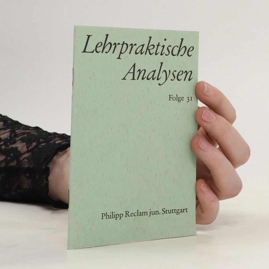 Autorenkollektiv Lehrpraktische Analysen. Folge 31