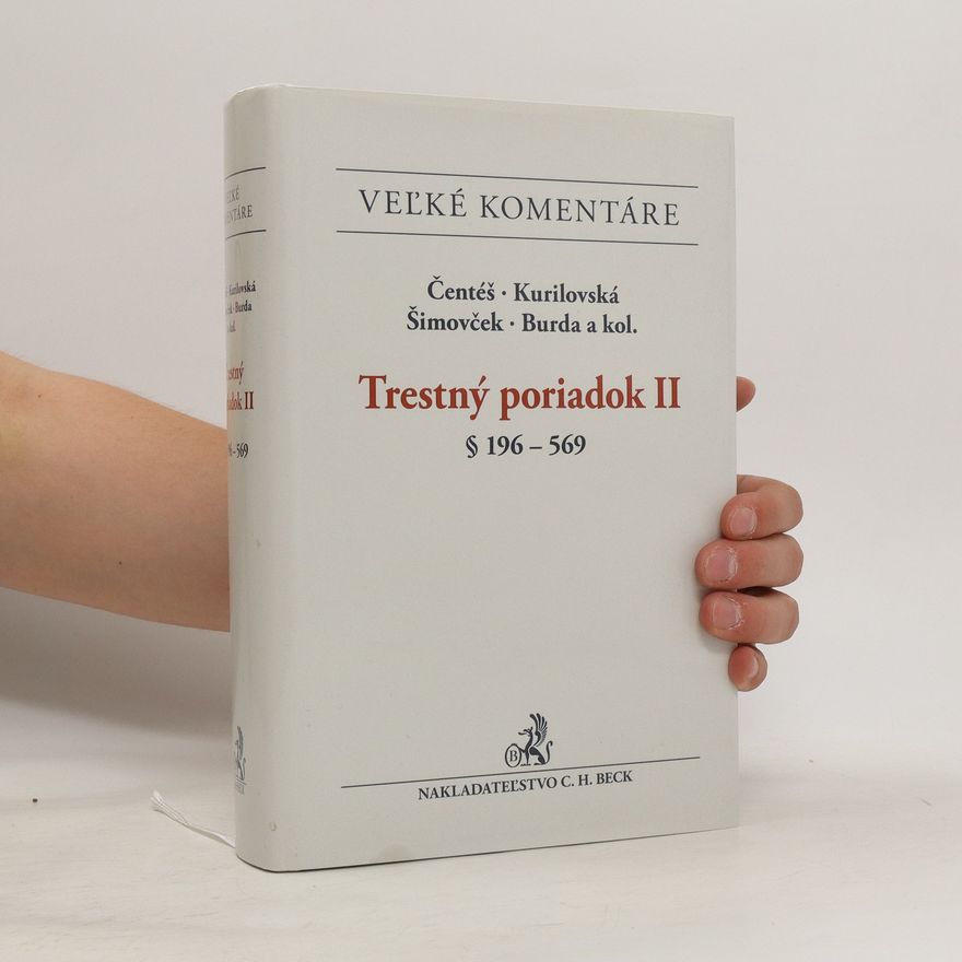 Jozef Čentéš Trestný poriadok II
