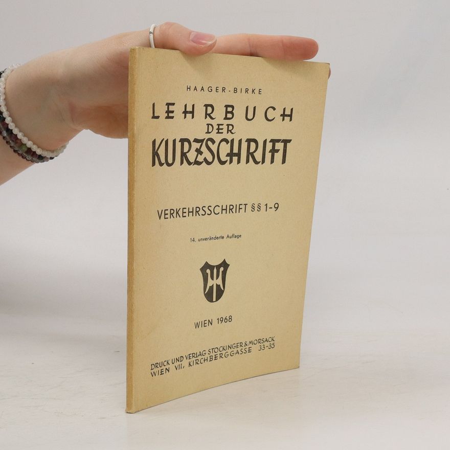Karl Haager Lehrbuch der Kurzschrift