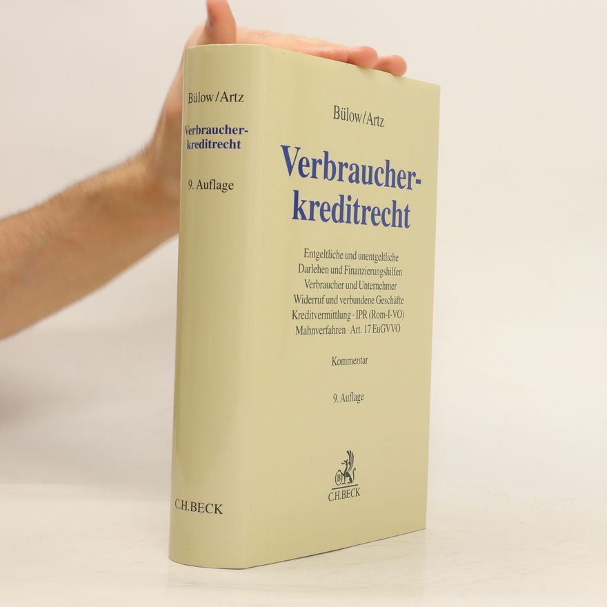 Peter Bülow Verbraucherkreditrecht