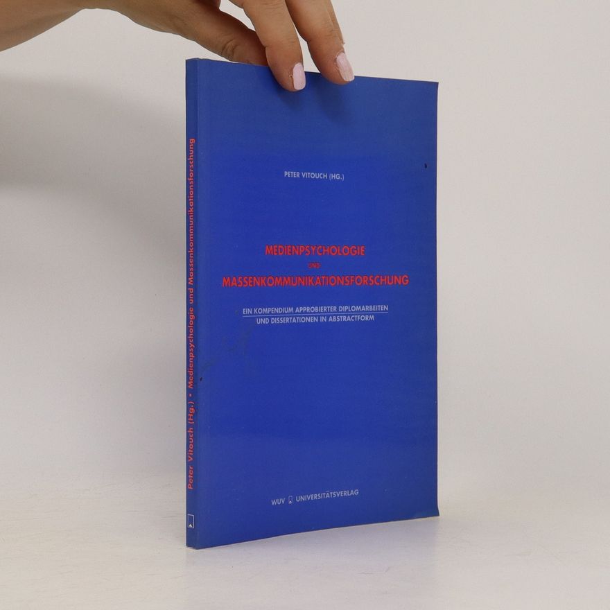 Peter Vitouch Medienpsychologie und Massenkommunikationsforschung