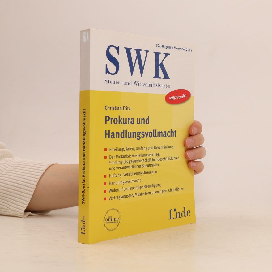 Christian Fritz Prokura und Handlungsvollmacht
