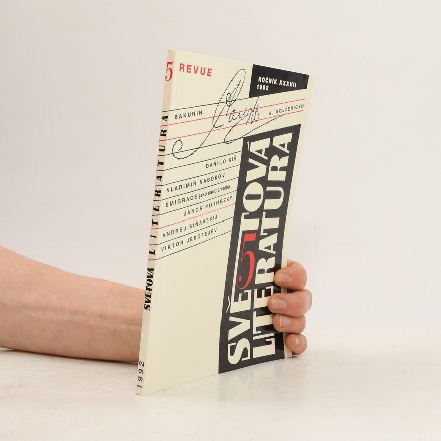 Kolektiv autorů Revue světová literatura, ročník XXXVII, 5/1992