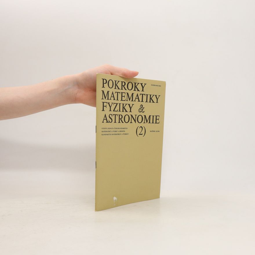 Oldřich Kowalski Pokroky matematiky, fyziky a astronomie. Ročník 40. Číslo 2.