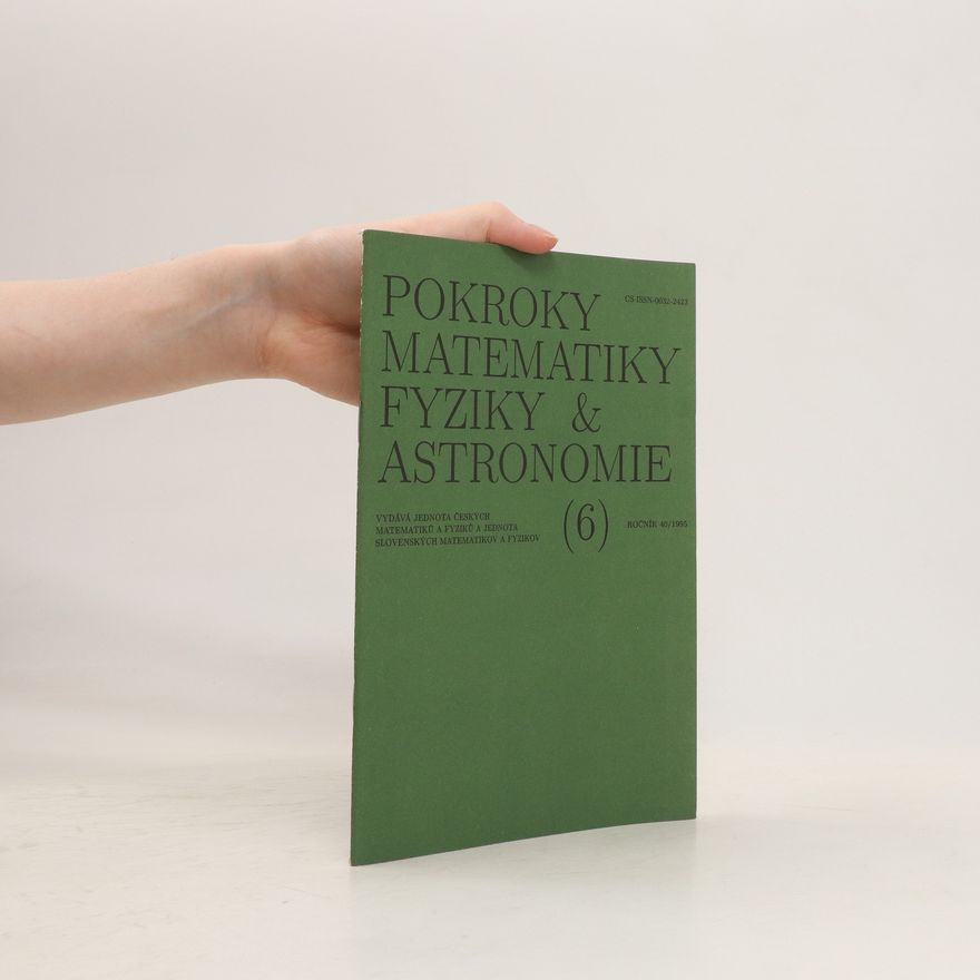 Oldřich Kowalski Pokroky matematiky, fyziky a astronomie. Ročník 40. Číslo 6.