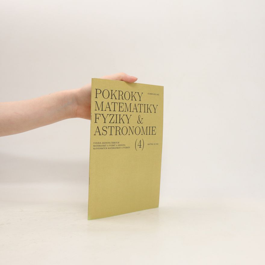 Autorenkollektiv Pokroky matematiky, fyziky a astronomie 4, ročník 39