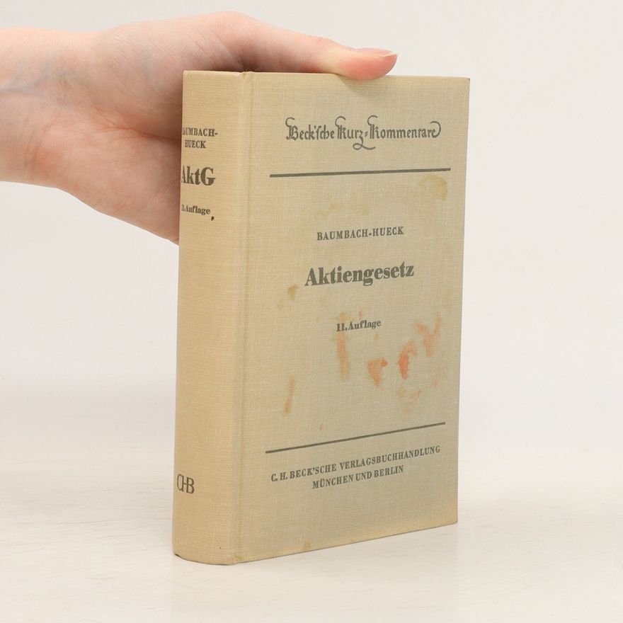 Various authors Aktiengesetz 11. Auflage