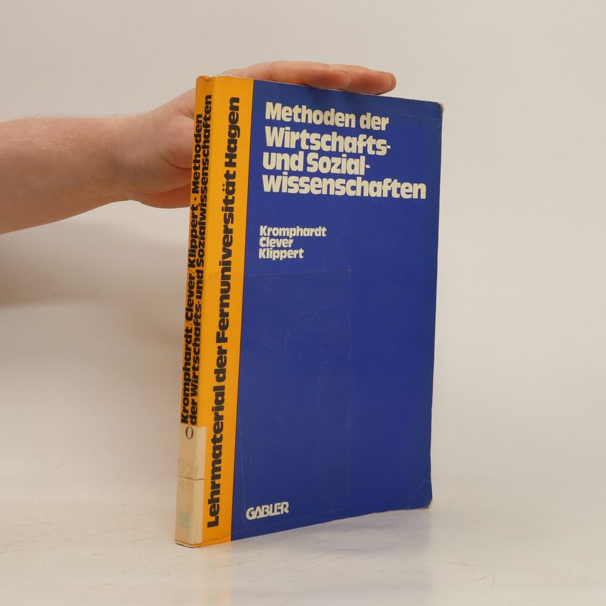 Jürgen Kromphardt Methoden der Wirtschafts- und Sozialwissenschaften