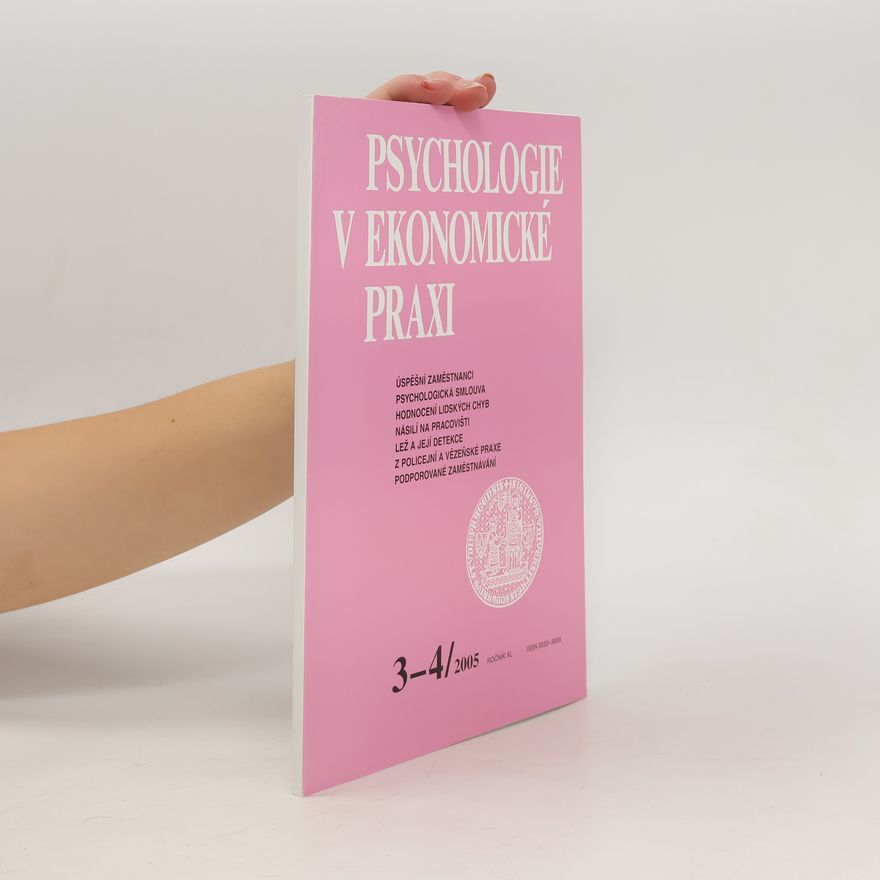 Various authors Psychologie v ekonomické praxi 3-4/2005