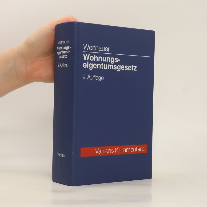 Hermann Weitnauer Wohnungseigentumsgesetz