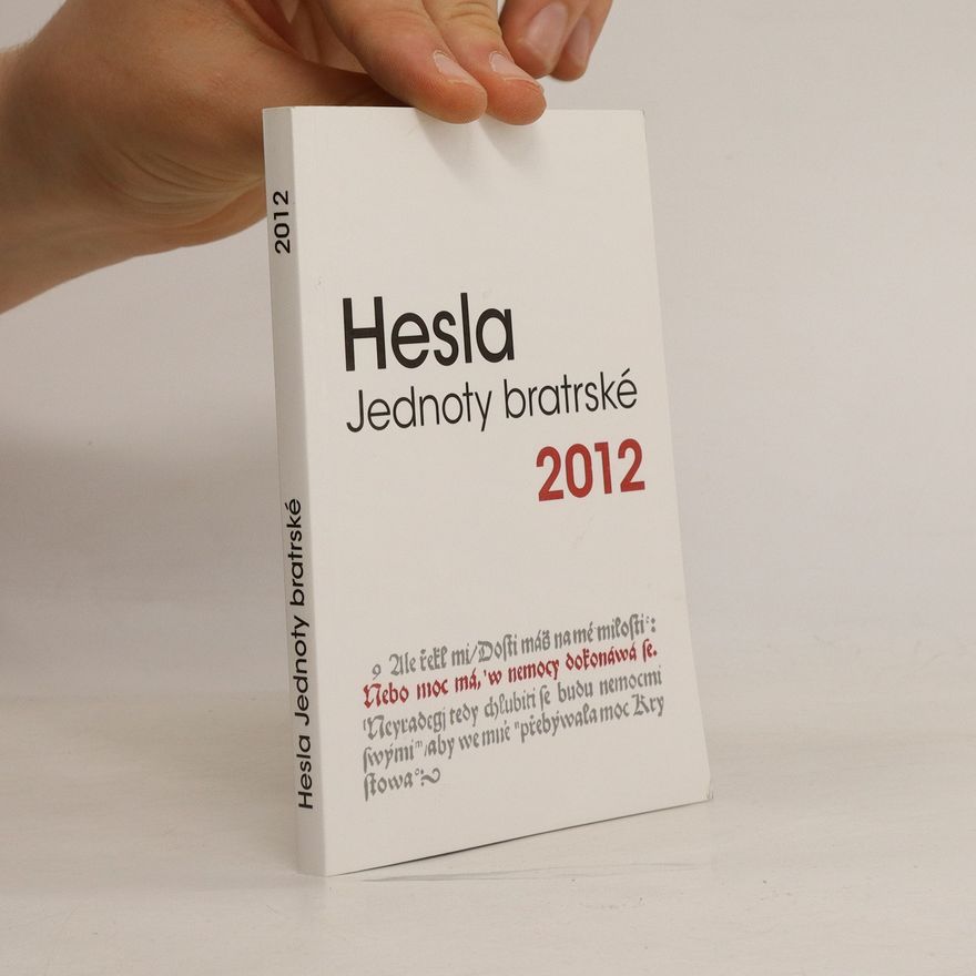 Miroslav Matouš Hesla Jednoty bratrské 2012