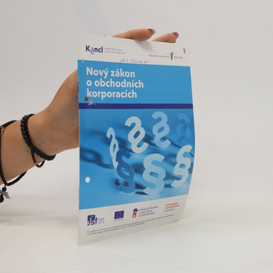 Kolektiv autorů Nový zákon o obchodních korporacích