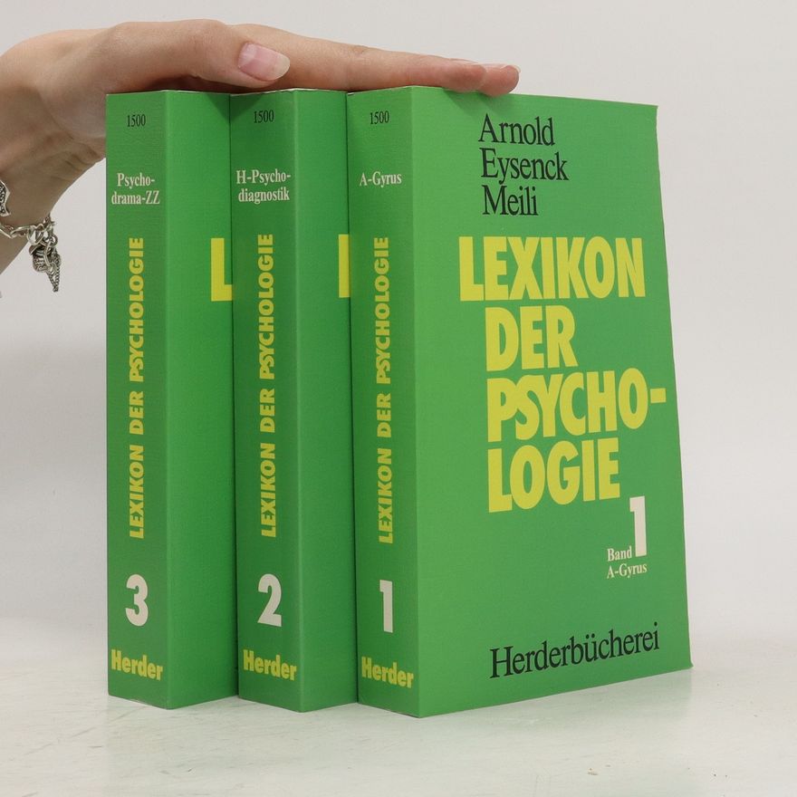 Wilhelm Arnold Lexikon der Psychologie 1-3