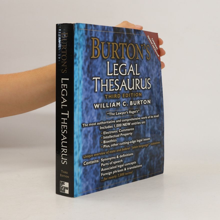William C. Burton Burton's Legal Thesaurus