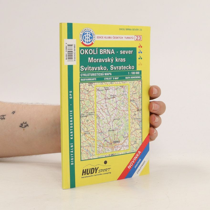 Jan Harmata Okolí Brna - sever Moravský kras : Svitavsko, Svratecko : cykloturistická mapa