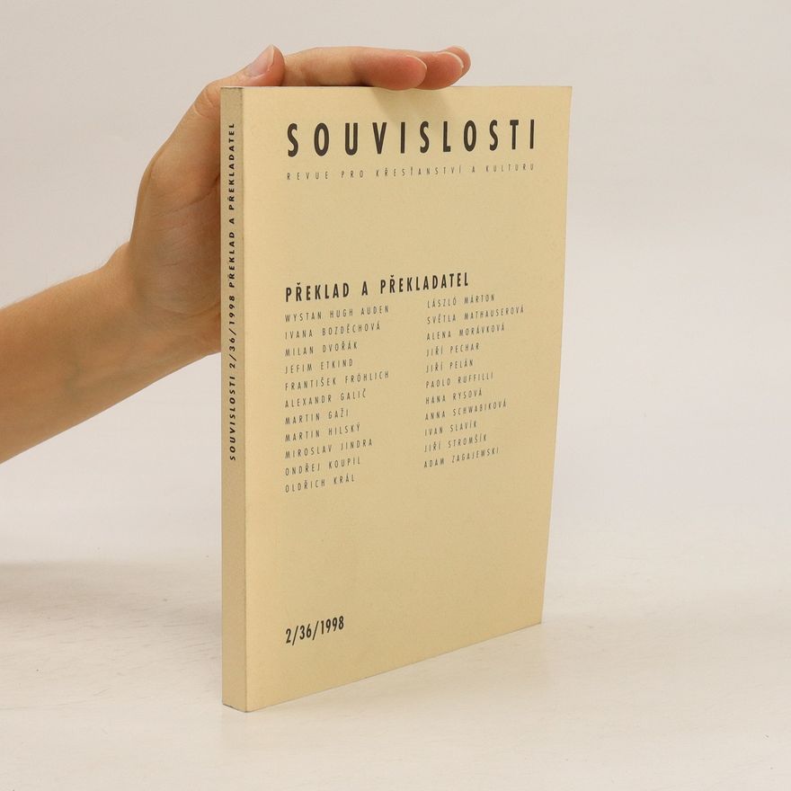 Martin Valášek Souvislosti : revue pro křesťanství a kulturu. 2/1998