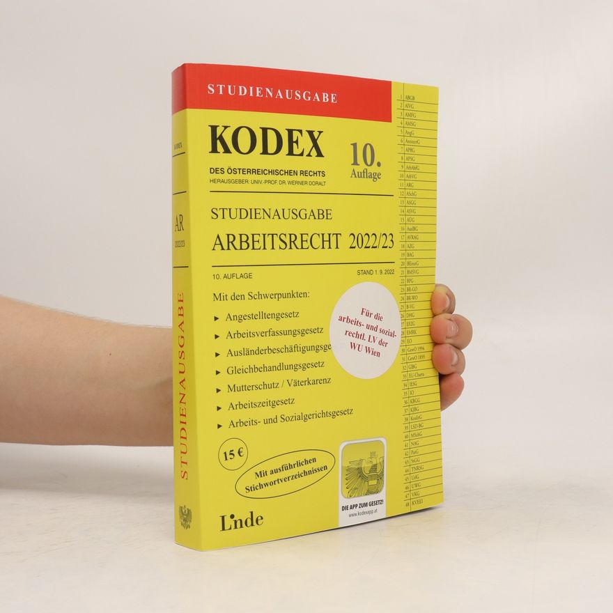 Gerda Ercher-Lederer KODEX Studienausgabe Arbeitsrecht 2022/23