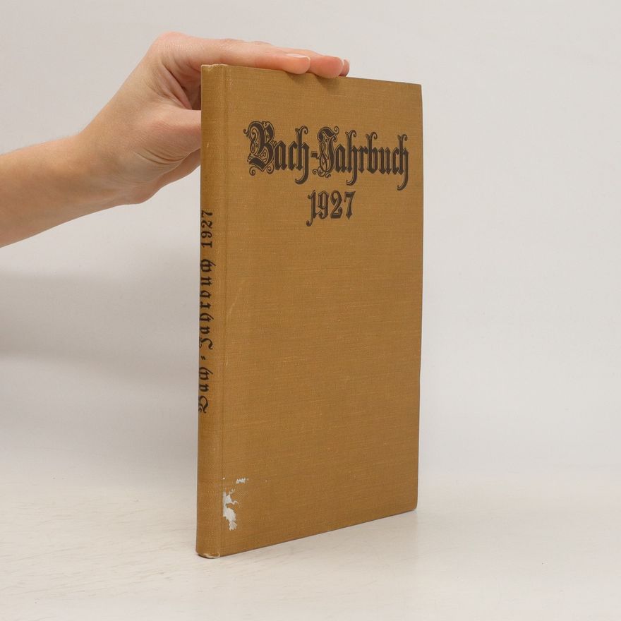 Autorenkollektiv Bach - Jahrbuch 1927
