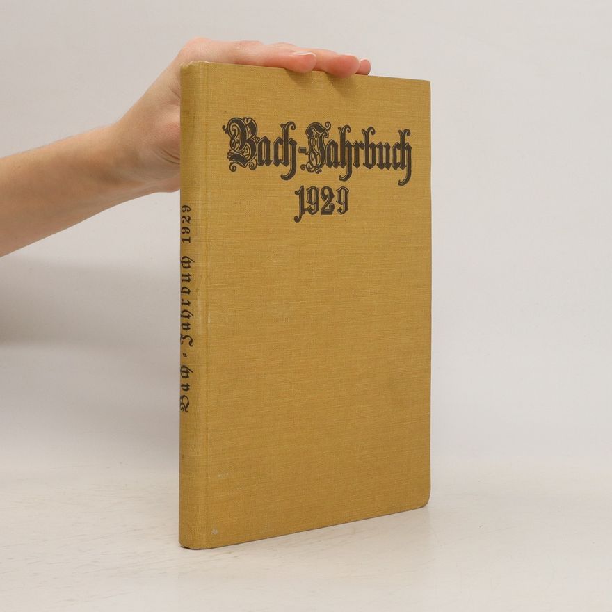 Autorenkollektiv Bach-Jahrbuch 1929