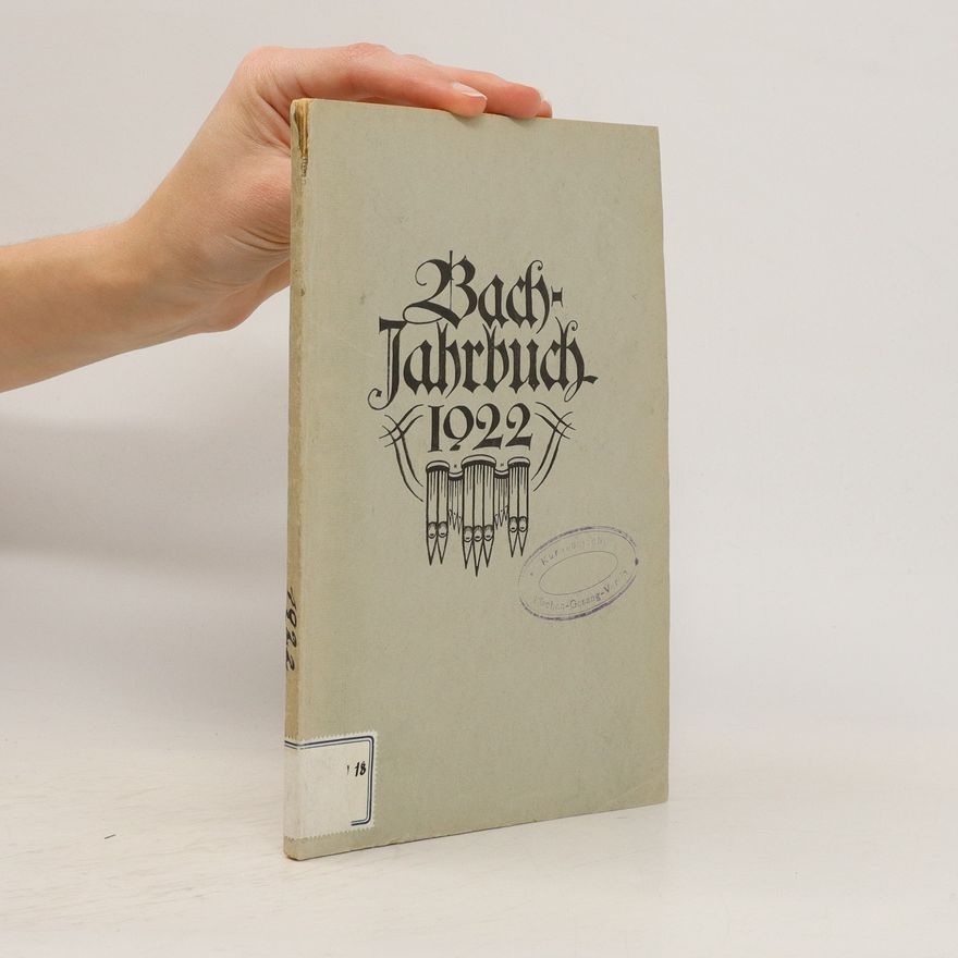 Arnold Schering Bach Jahrbuch 1922
