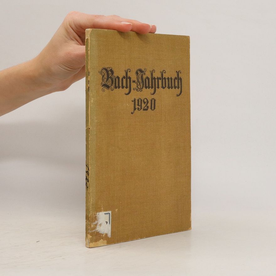 Autorenkollektiv Bach-Jahrbuch 1920