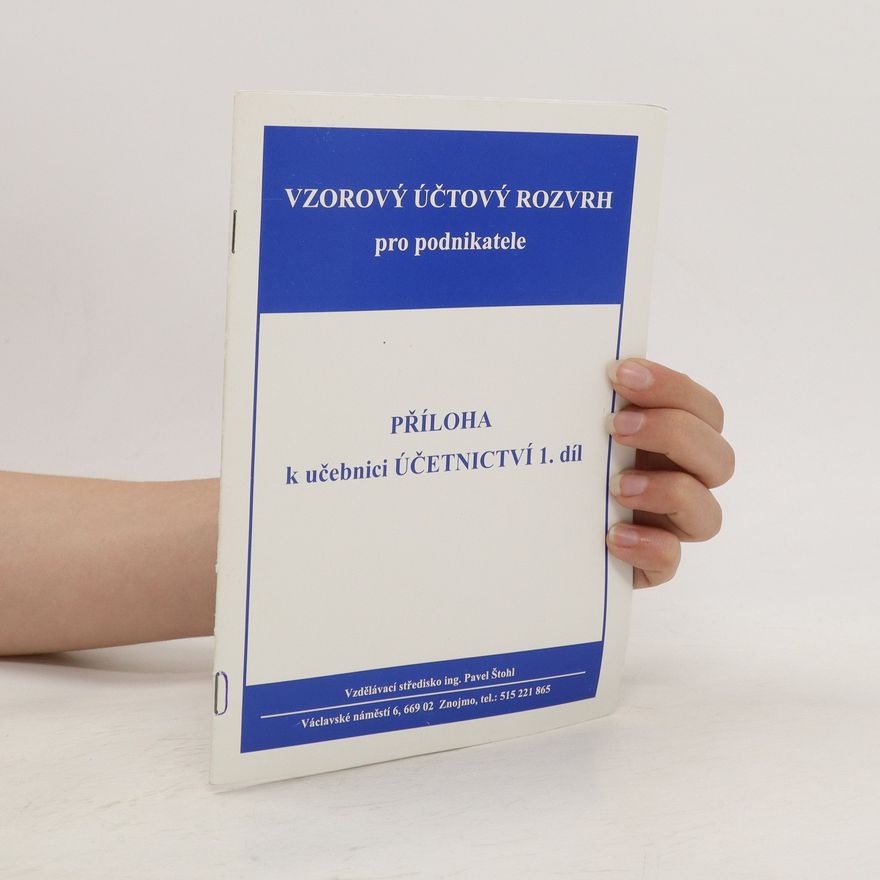 Autorenkollektiv Vzorový účtový rozvrh pro podnikatele. Příloha k učebnici účetnictví 1. díl
