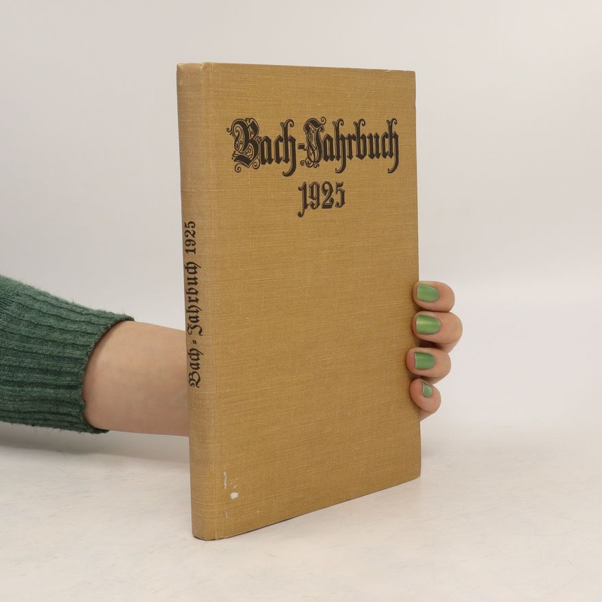 Arnold Schering Bach-Jahrbuch 1925