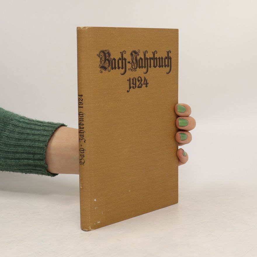 Urnold Schering Bach-Jahrsbuch 1924