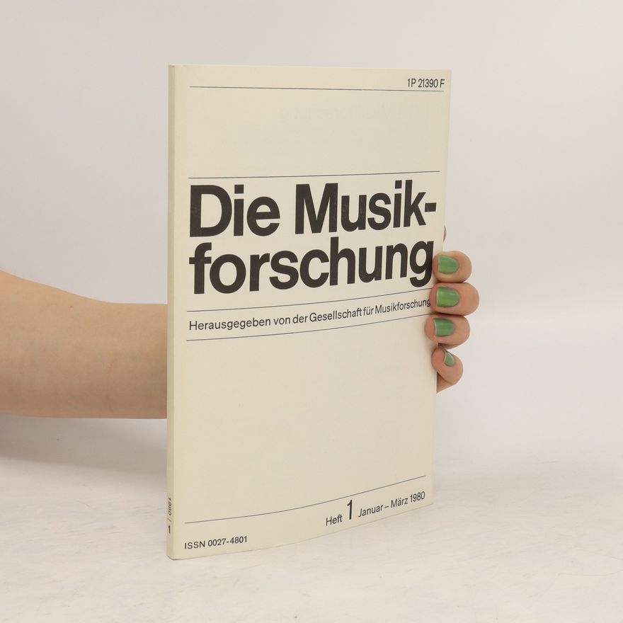 Kolektiv autorů Die Musikforschung 1/1980