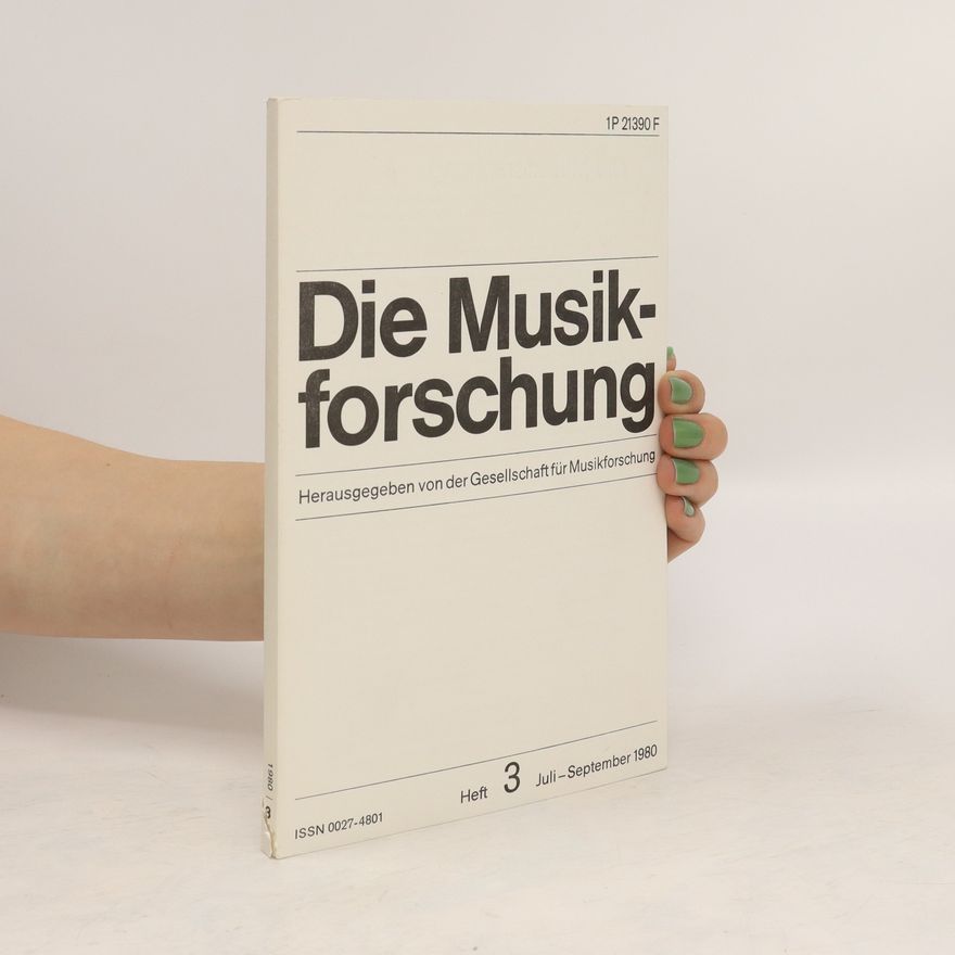Kolektiv autorů Die Musikforschung 3/1980