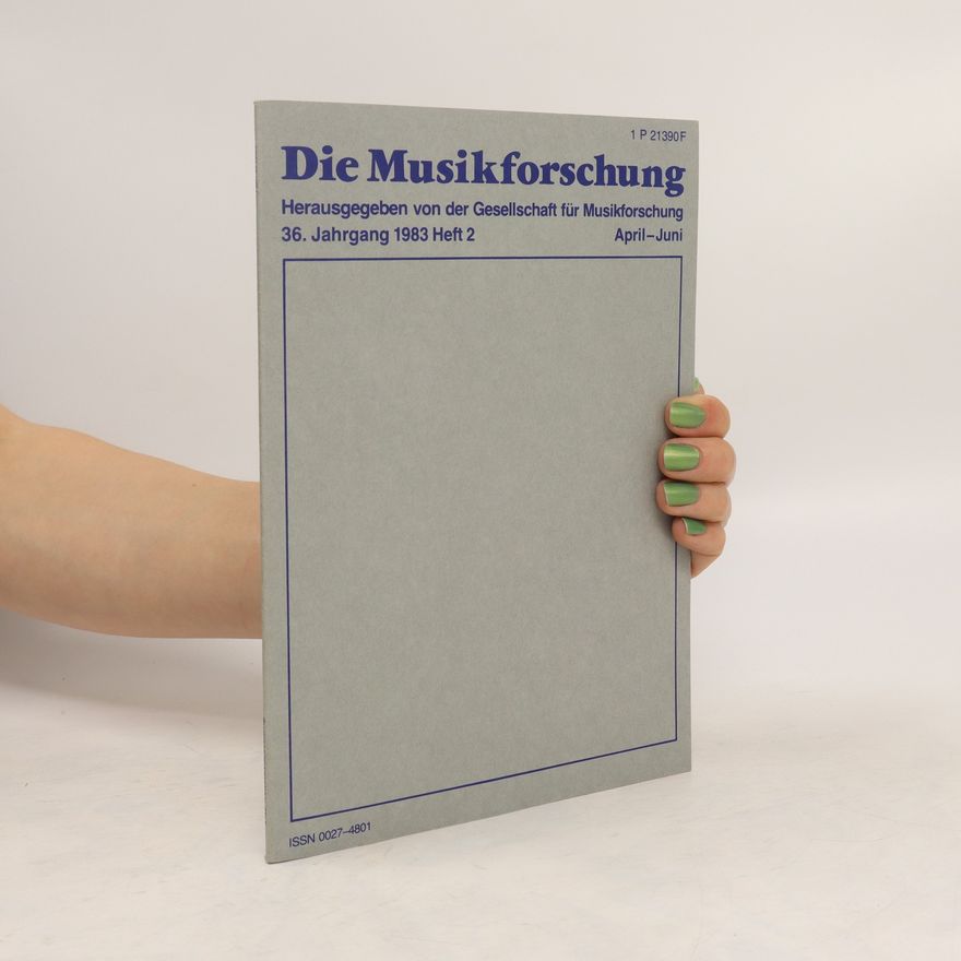 Kolektiv autorů Die Musikforschung 4-6/1983