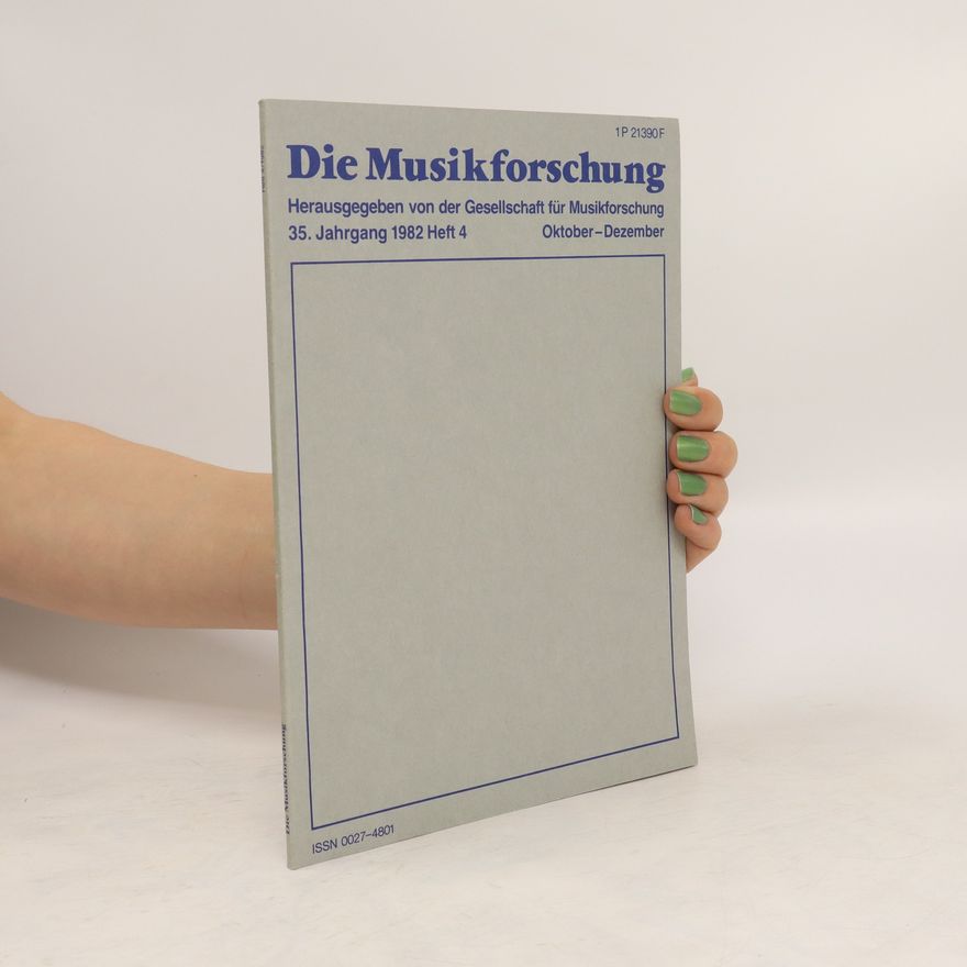 Kolektiv autorů Die Musikforschung 4/1982