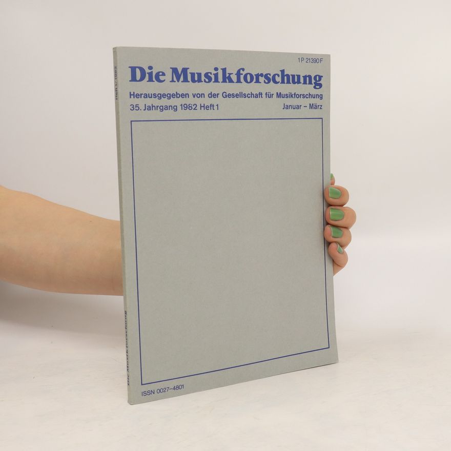 Kolektiv autorů Die Musikforschung 1-3/1982