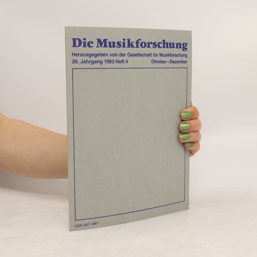 Kolektiv autorů Die Musikforschung 26/1983