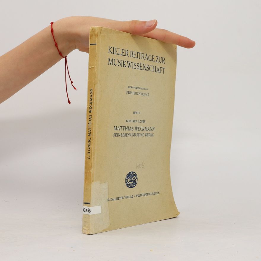 Friedrich Blume Kieler Beiträge zur Musikwissenschaft, Heft 6